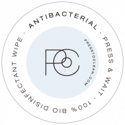 Etiqueta Antibacterial Press to Clean