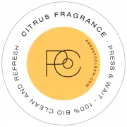 Etiqueta Citrus fragrance Press to Clean
