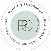 Etiqueta Pure. No fragrance Press to Clean