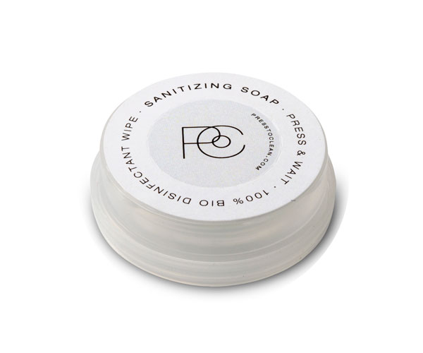 Càpsula Sanitizing soap Press to Clean
